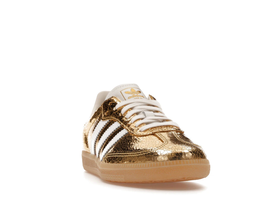 adidas Samba OG Gold Metallic Cracked Leather (Femme)