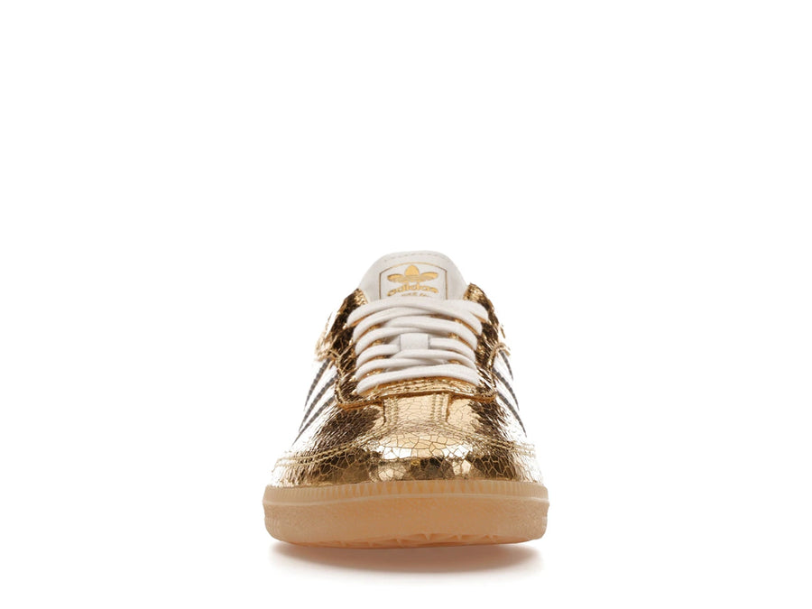 adidas Samba OG Gold Metallic Cracked Leather (Femme)