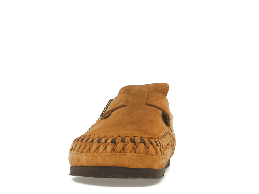 Birkenstock London en peau lainée tressée Kith Mink