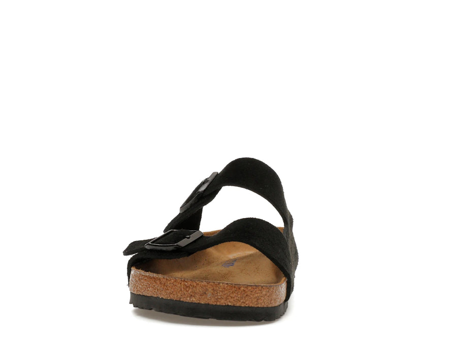 Birkenstock Arizona à semelle souple en daim noir