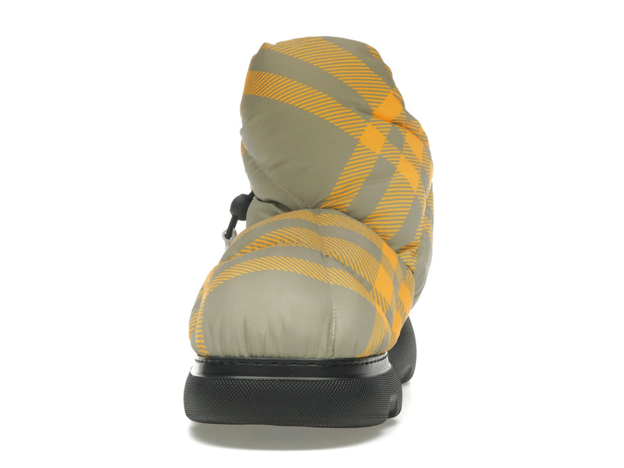 Bottes Burberry à carreaux, jaune beige