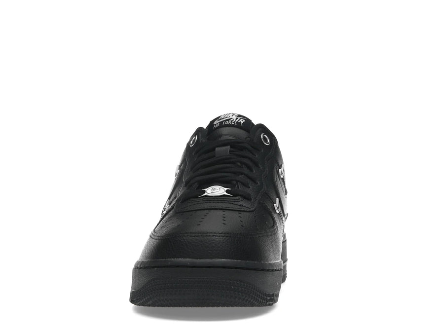 Nike Air Force 1 Low '07 LX Noir Argent Mini Swoosh (Femme)