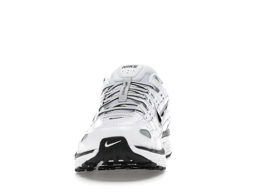Nike P-6000 Blanc Argent Métallisé Noir