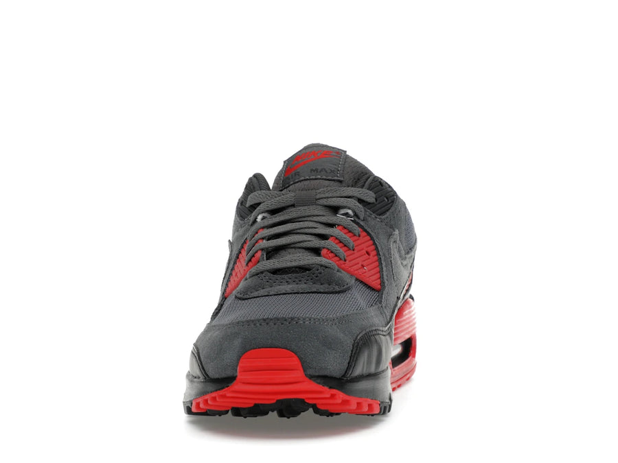 Nike Air Max 90 Smoke Grey Fire Red