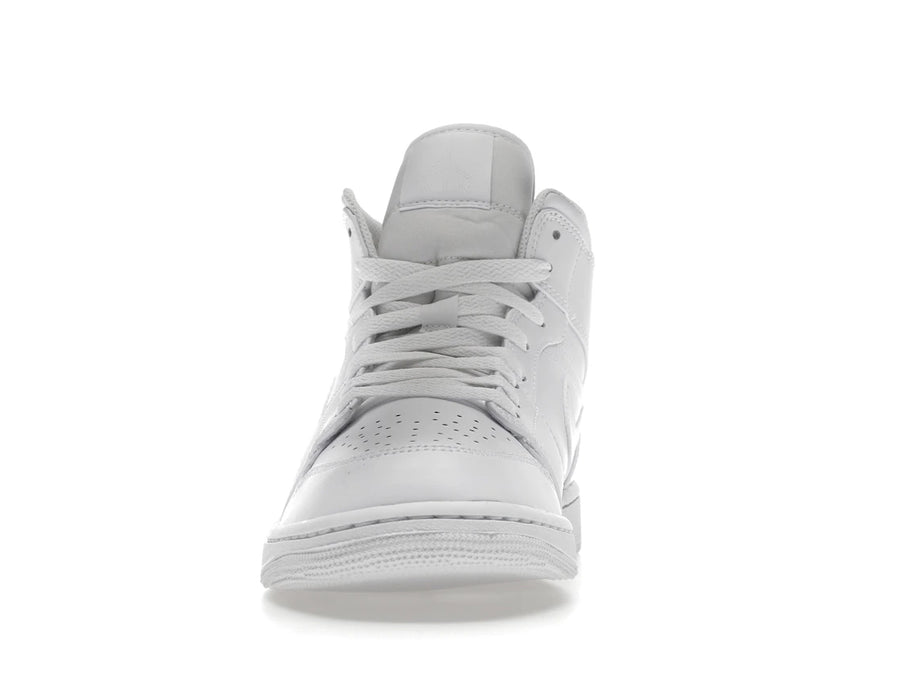Jordan 1 Mid Triple White