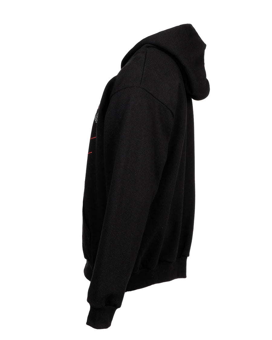 Sweat à capuche Sp5der OG avec logo strass noir