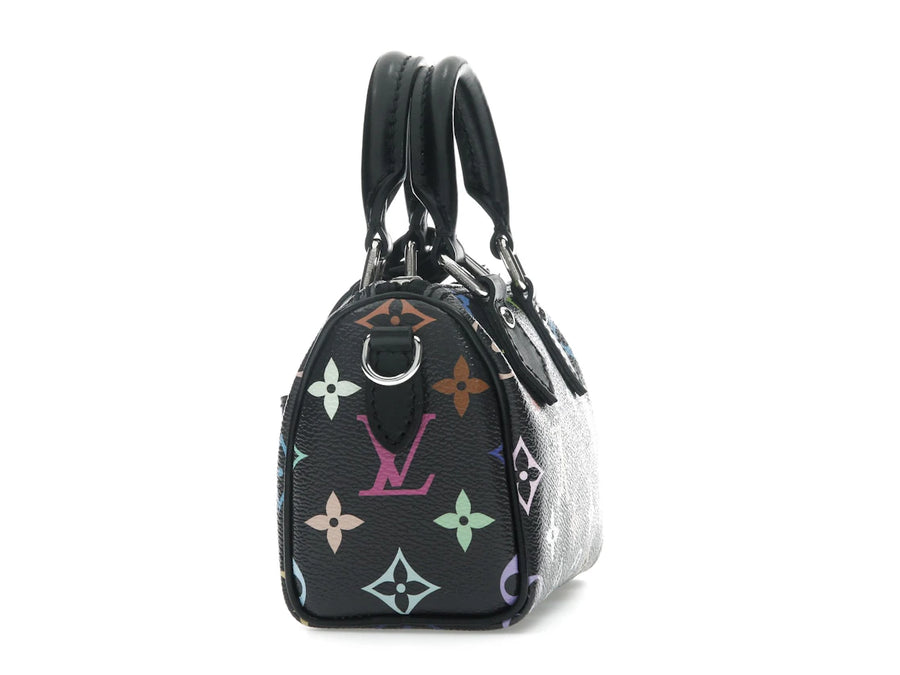Louis Vuitton x Takashi Murakami Nano Speedy Noir Multicolore
