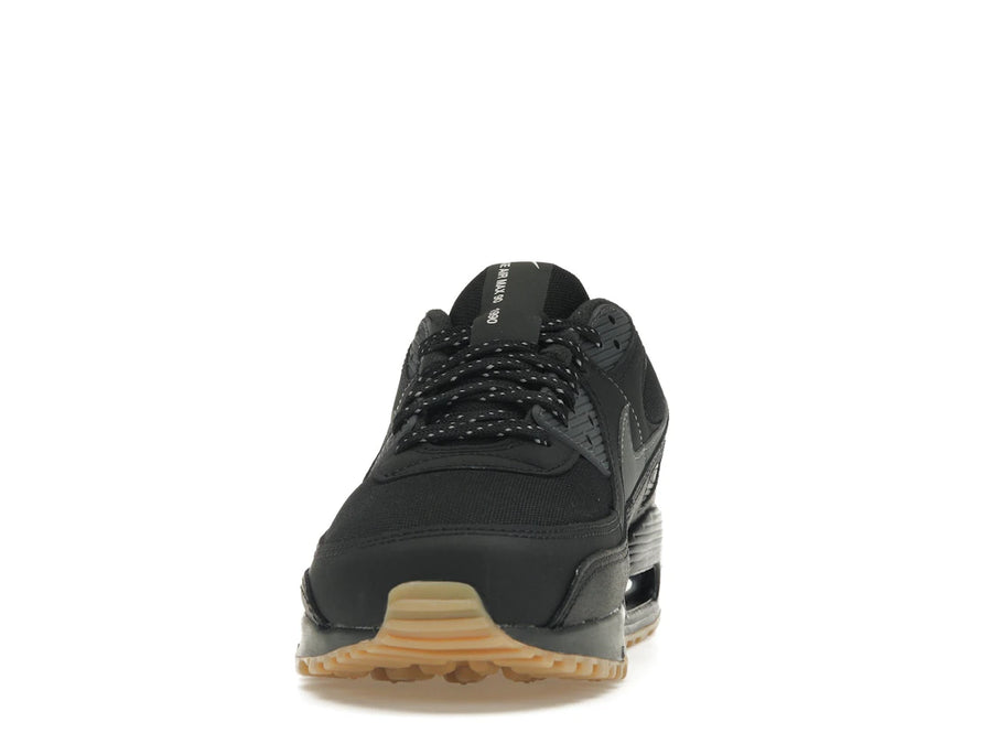 Nike Air Max 90 Noir Gris Fumée Gomme Réfléchissante