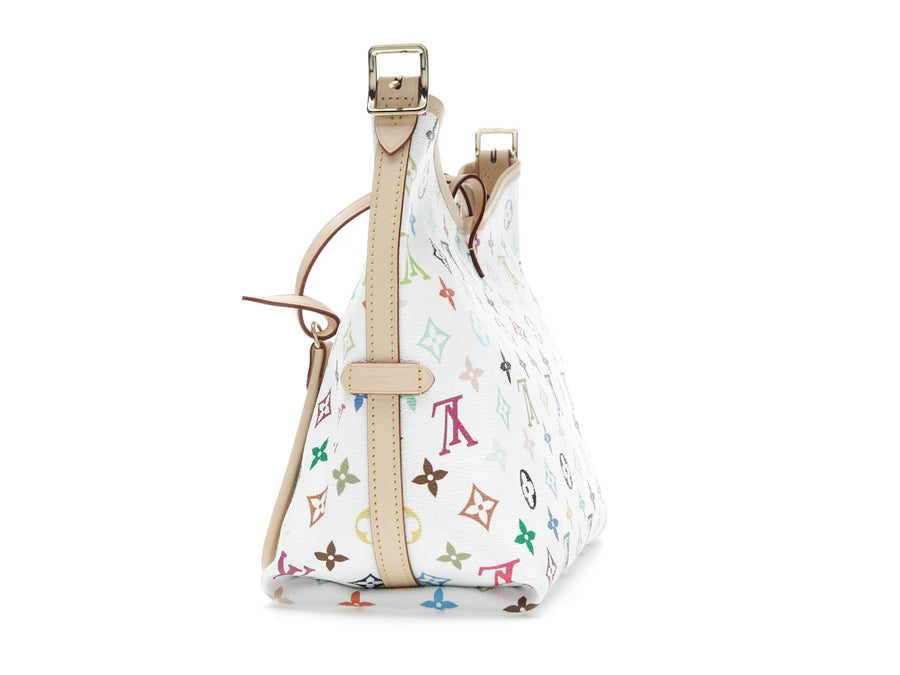 Sac de voyage Louis Vuitton x Takashi Murakami PM blanc multicolore