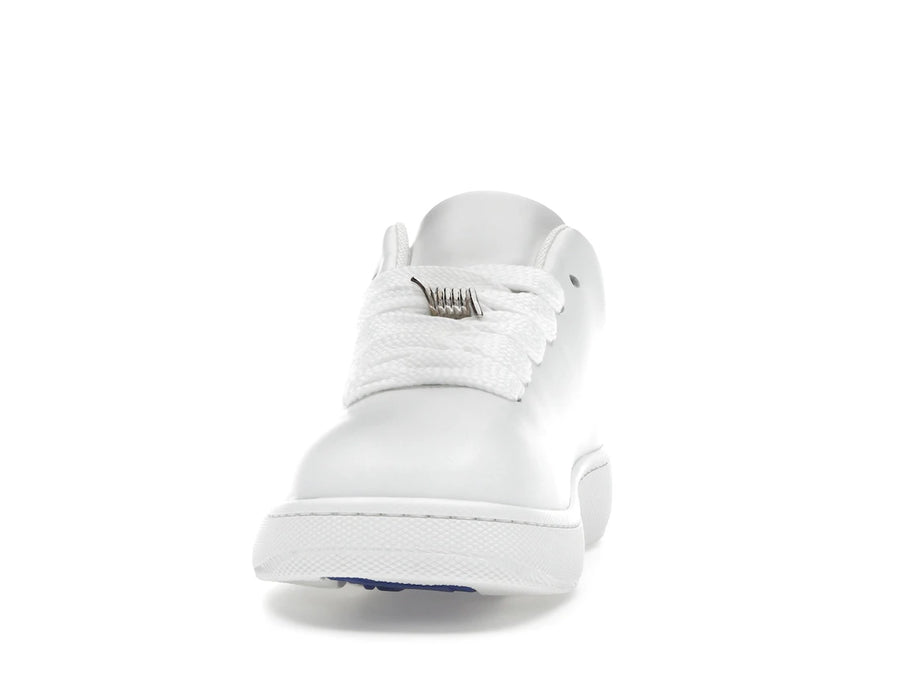 Burberry Leather Box Sneaker Debossed Equestrian Knight White