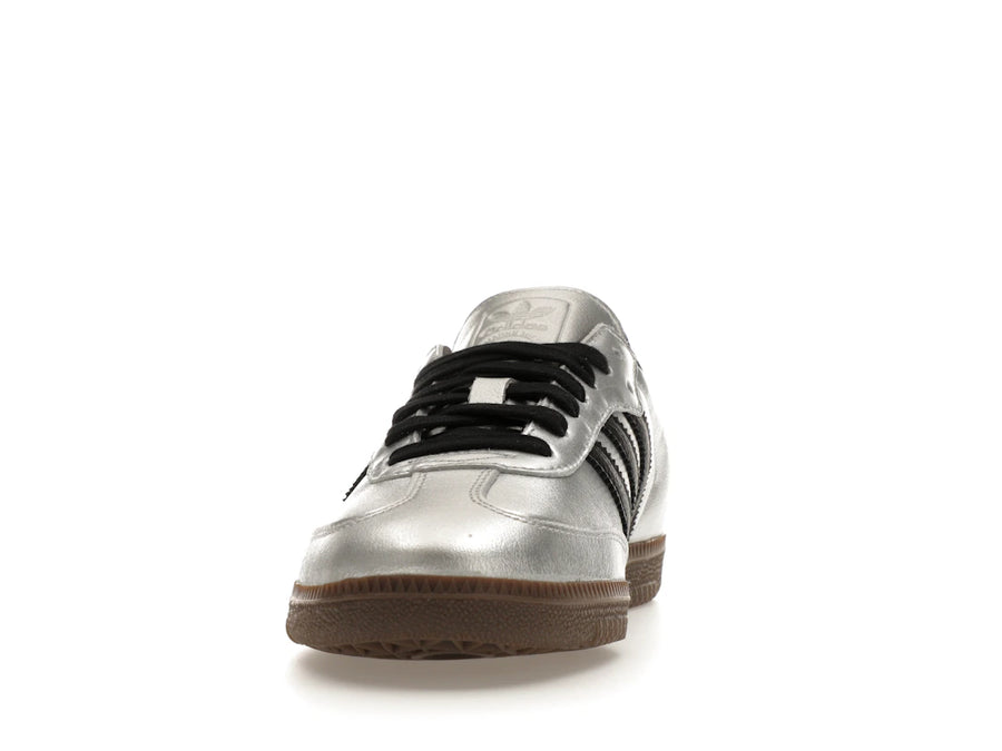 adidas Samba OG Argent Métallisé Noir Gomme (Femme)