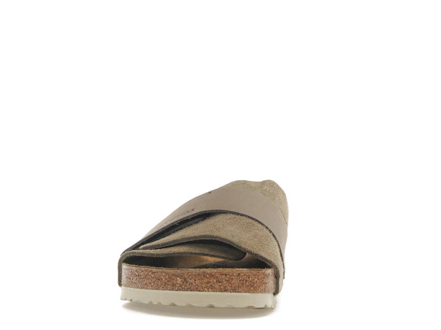 Birkenstock Kyoto en daim nubuck taupe