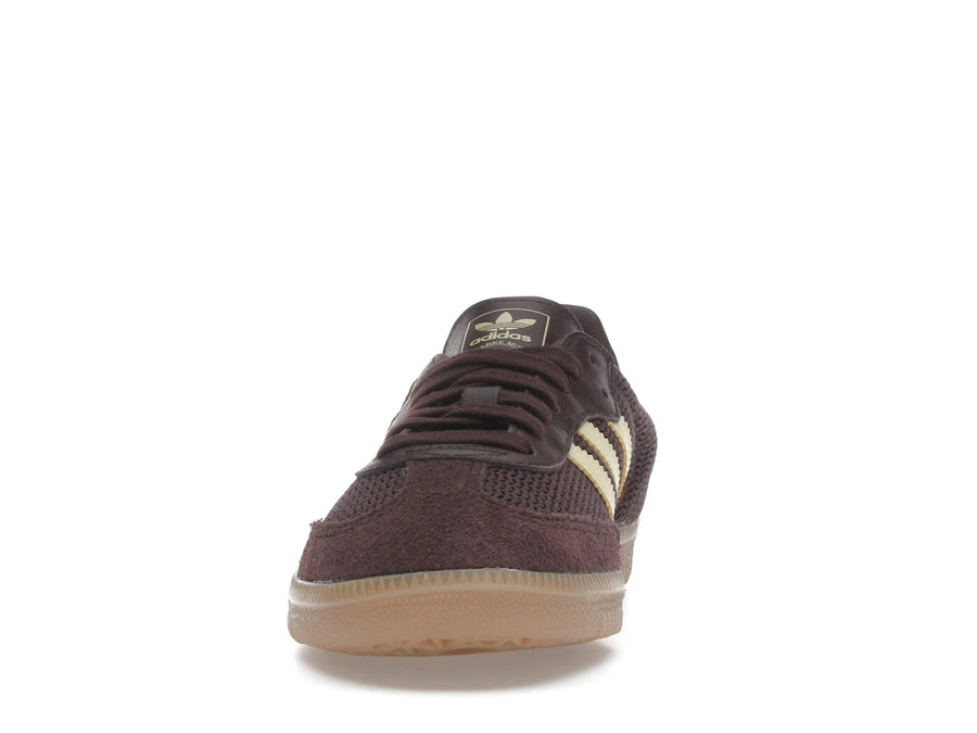 adidas Samba OG Shadow Brown Powder Yellow (Femme)