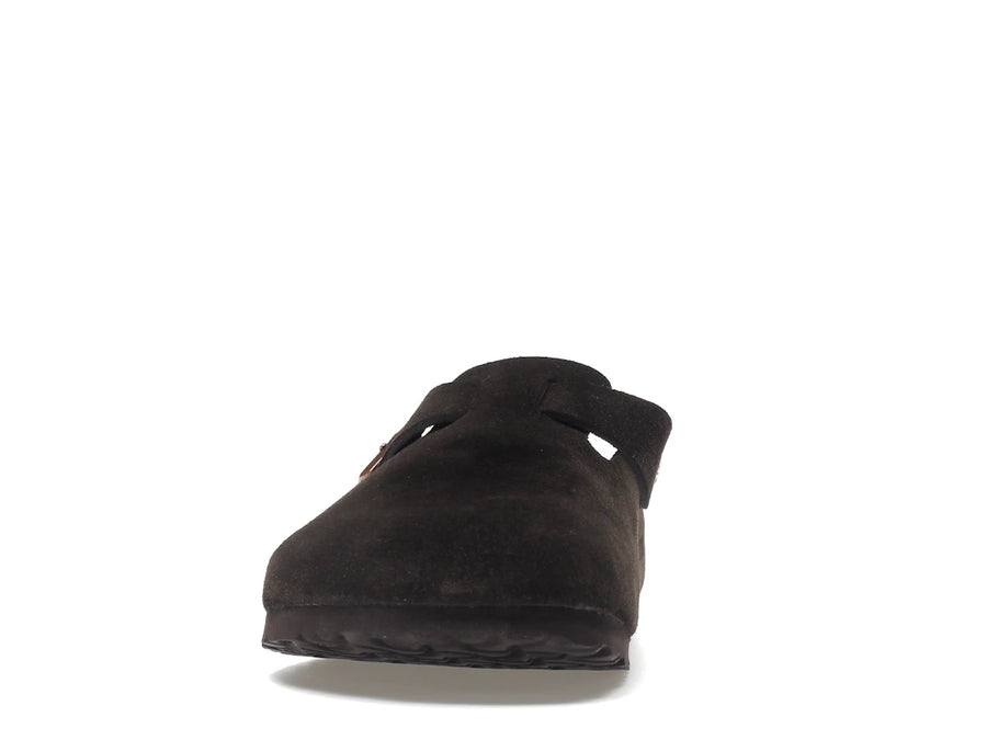 Birkenstock Boston à semelle souple en daim moka