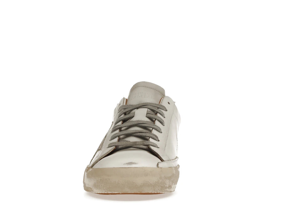 Golden Goose Super-Star Blanc Vacchetta Beige Gris Daim Patch