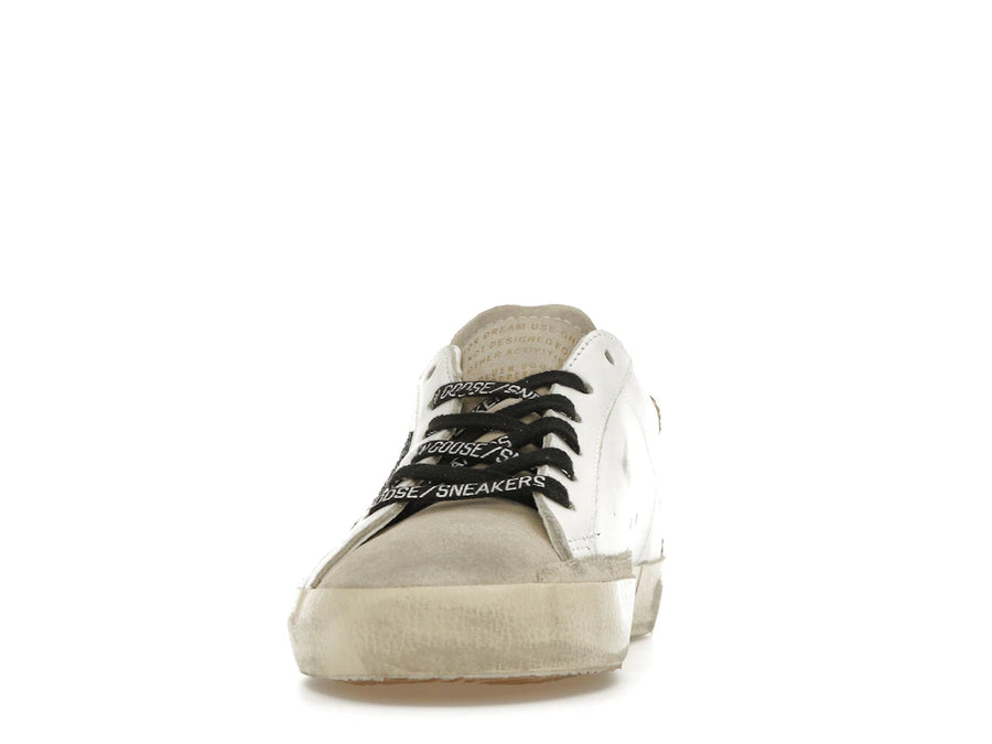 Golden Goose Super-Star Blanc Argent Or Paillettes (Femme)