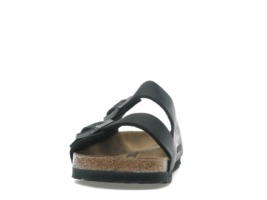Birkenstock Arizona en cuir huilé noir