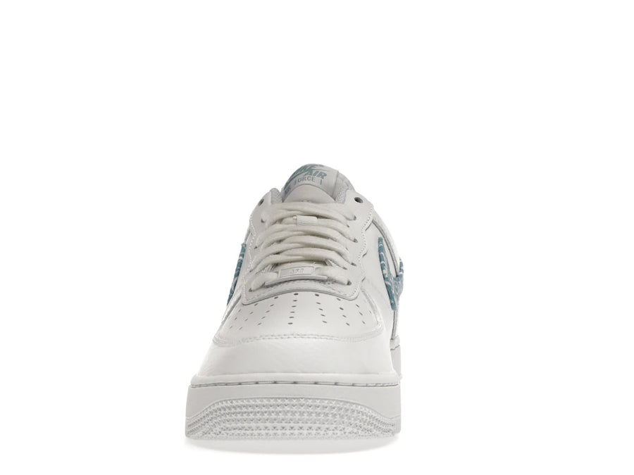 Nike Air Force 1 Low '07 Essential Blanc Usé Bleu Paisley (Femme)