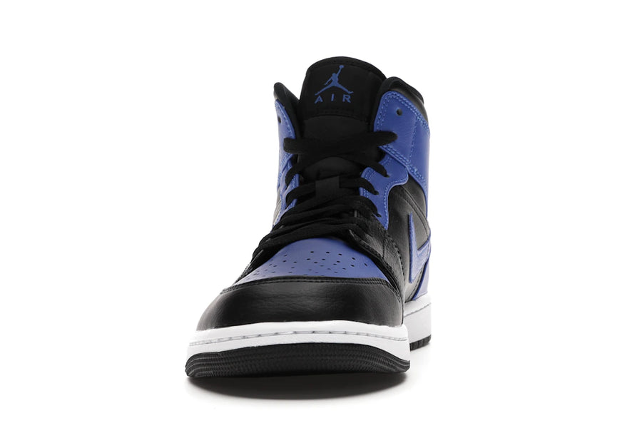 Jordan 1 Mid Hyper Royal Cuir grainé