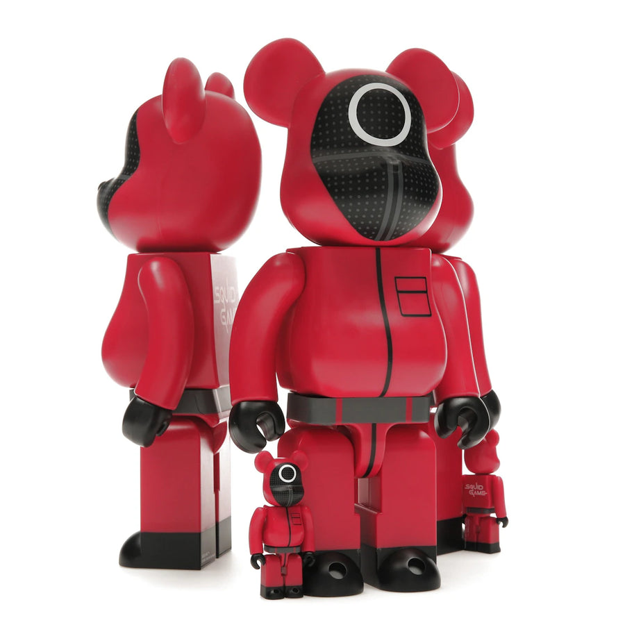 Bearbrick x Squid Game Guard (Circle/Triangle/Square) 100% & 400% Set of 3