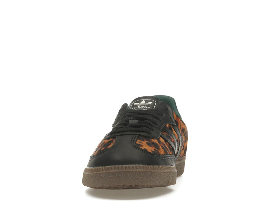 adidas Samba OG Noir Vert Léopard (Femme)