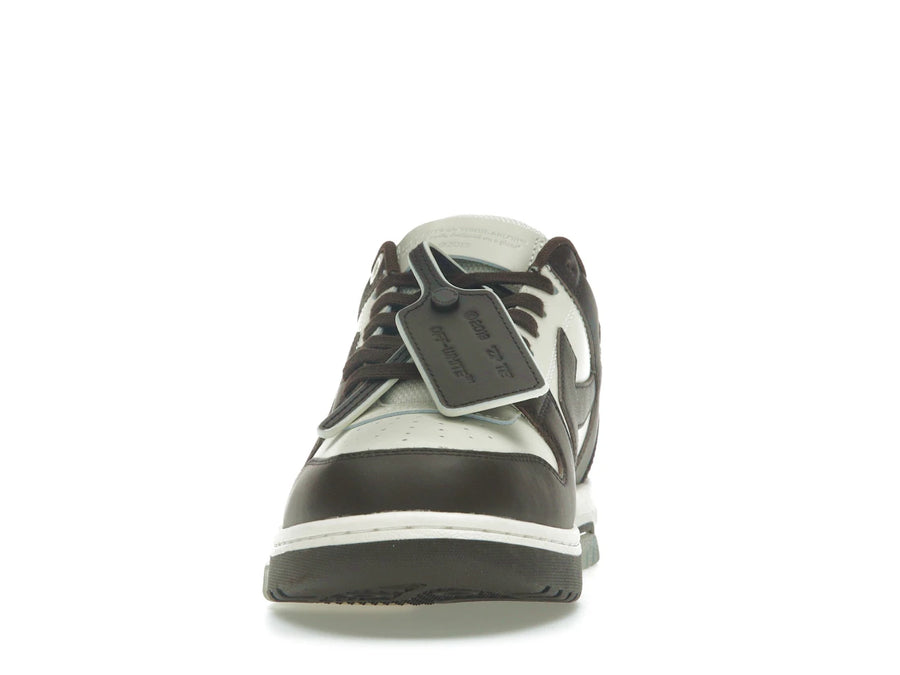 OFF-WHITE Out Of Office "OOO" Low Tops Chocolate Cream