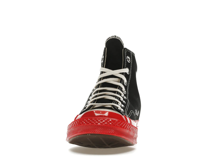 Converse Chuck Taylor All Star 70 Hi Comme des Garçons PLAY Semelle intermédiaire noire et rouge