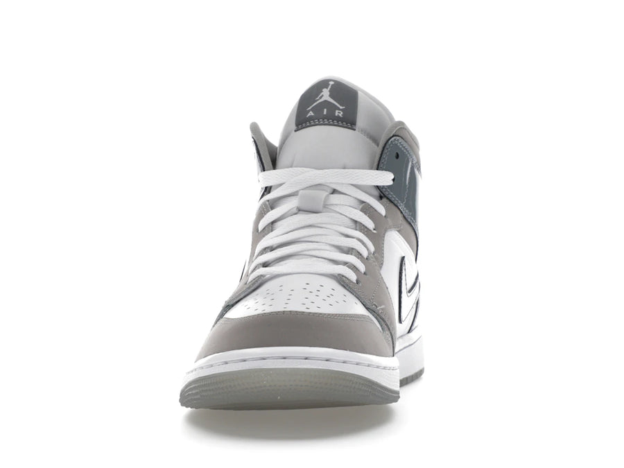 Jordan 1 Mid SE Blanc Gris moyen Gris froid