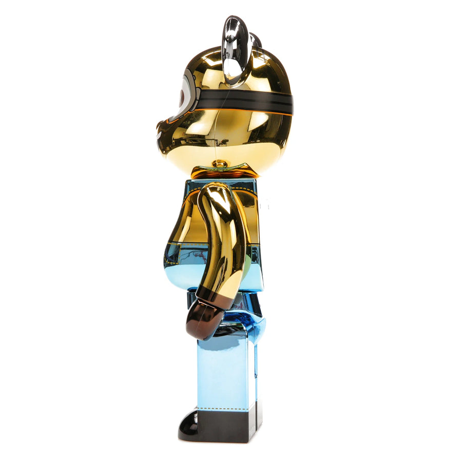 Bearbrick DAVE 100% &amp; 400% Set CHROME Ver.