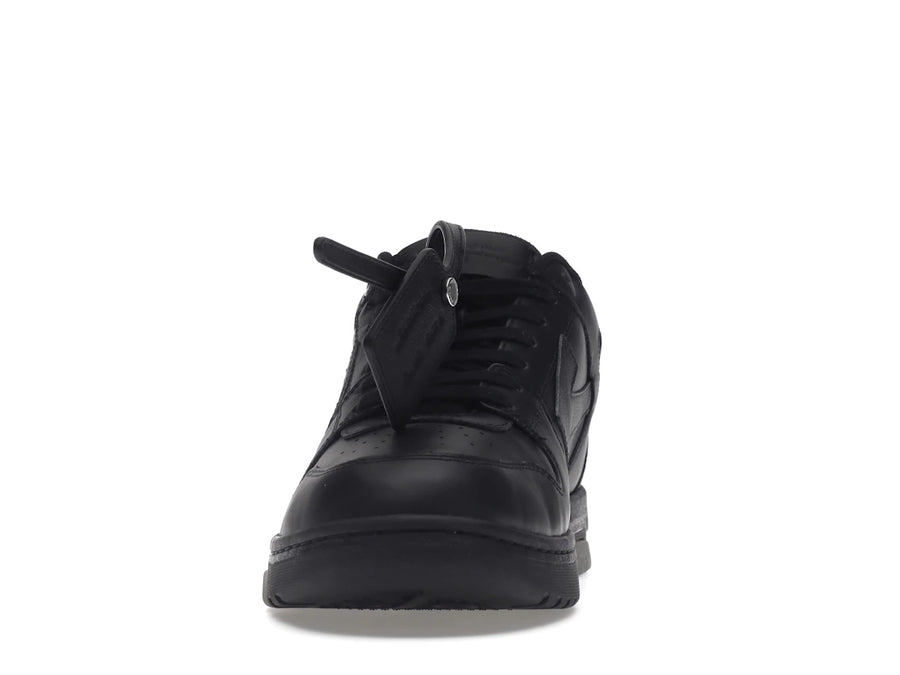 OFF-WHITE Out Of Office OOO "For Walking" Low Tops Black White