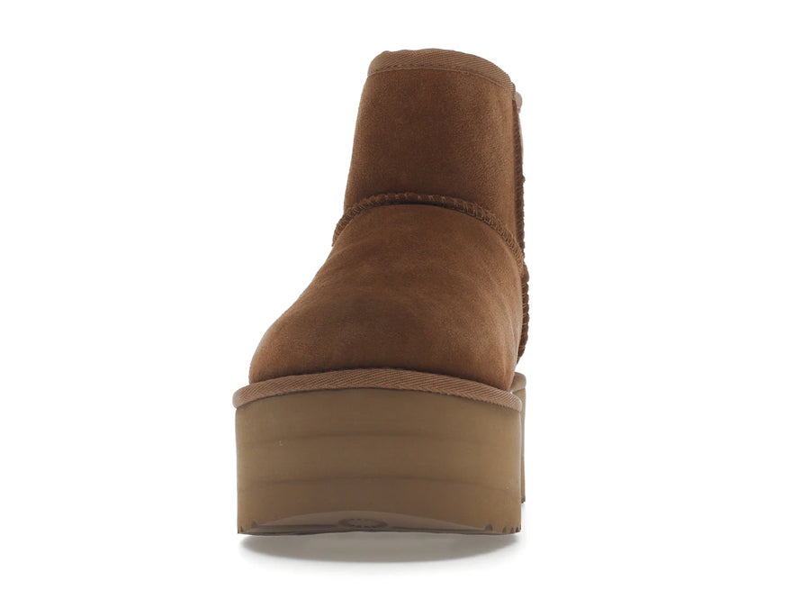 Bottes UGG Classic Mini Platform couleur châtaigne (Femme)