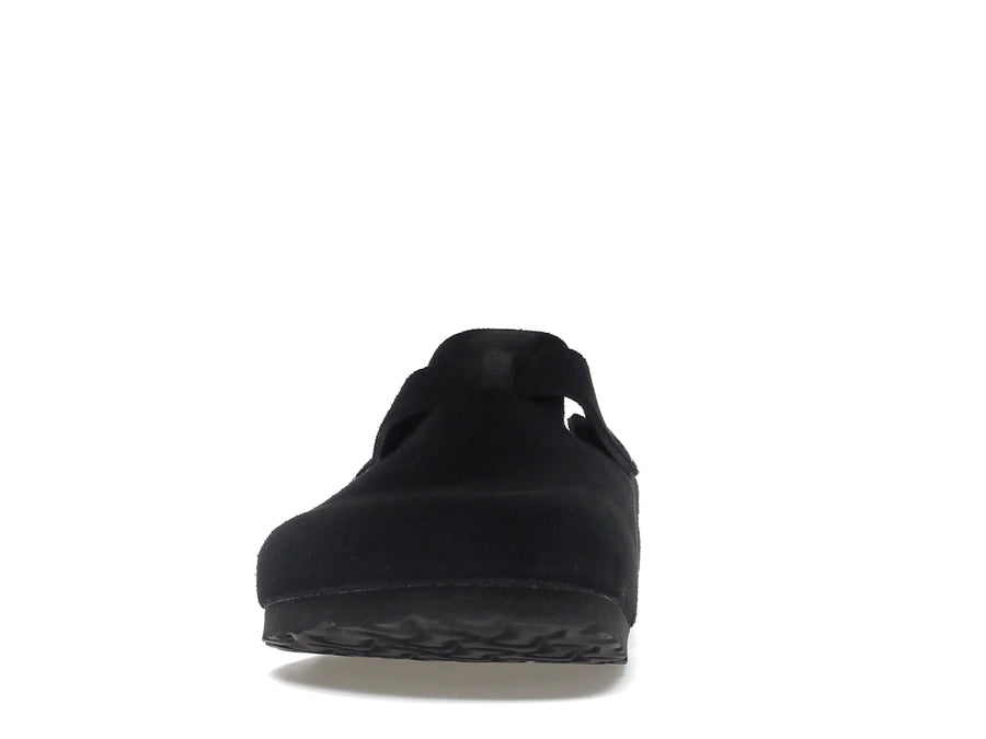 Birkenstock Boston à semelle souple en daim noir