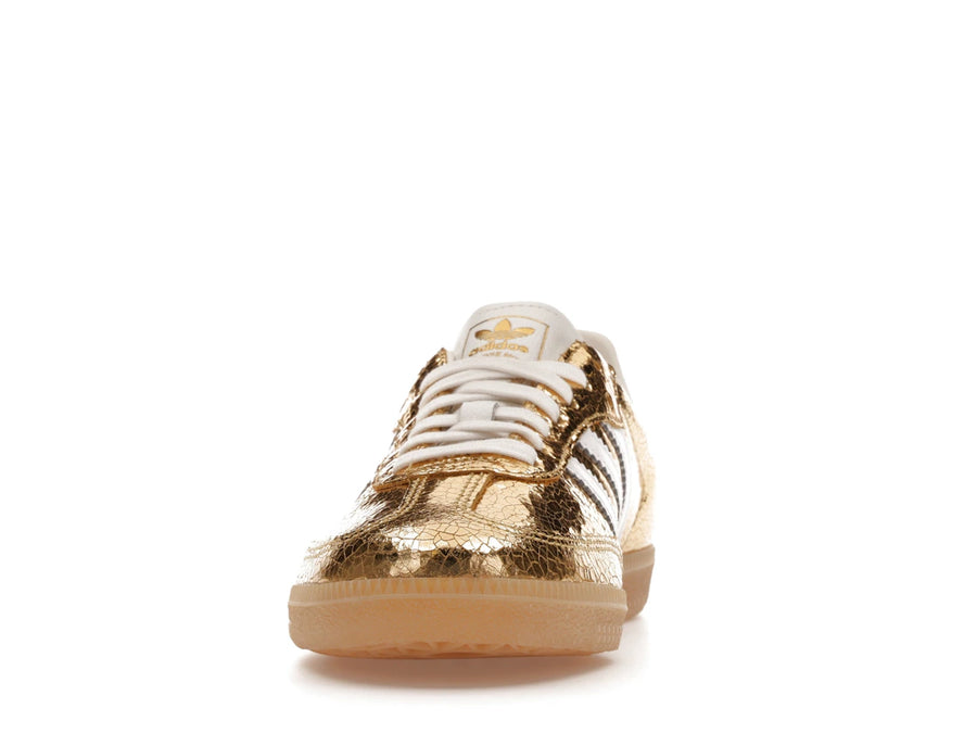 adidas Samba OG Gold Metallic Cracked Leather (Femme)