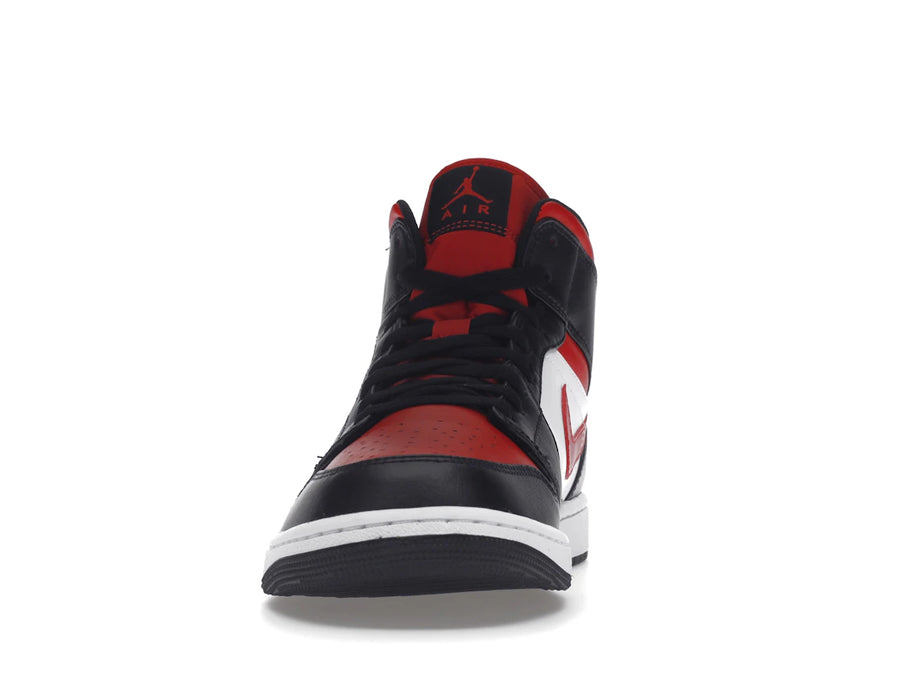 Jordan 1 Mid Blanc Noir Rouge (2022)