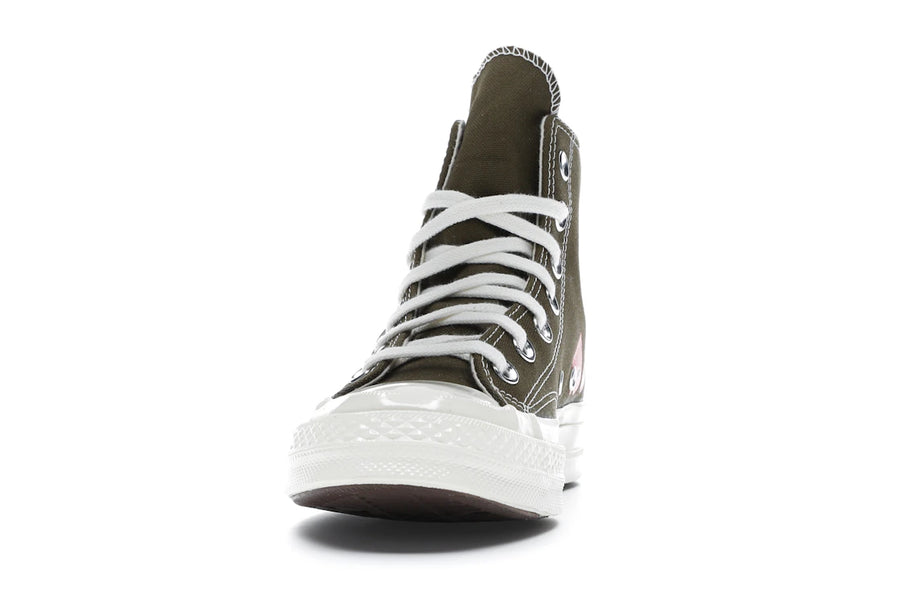 Converse Chuck Taylor All Star 70 Hi Comme des Garçons PLAY Vert Multi-Cœurs
