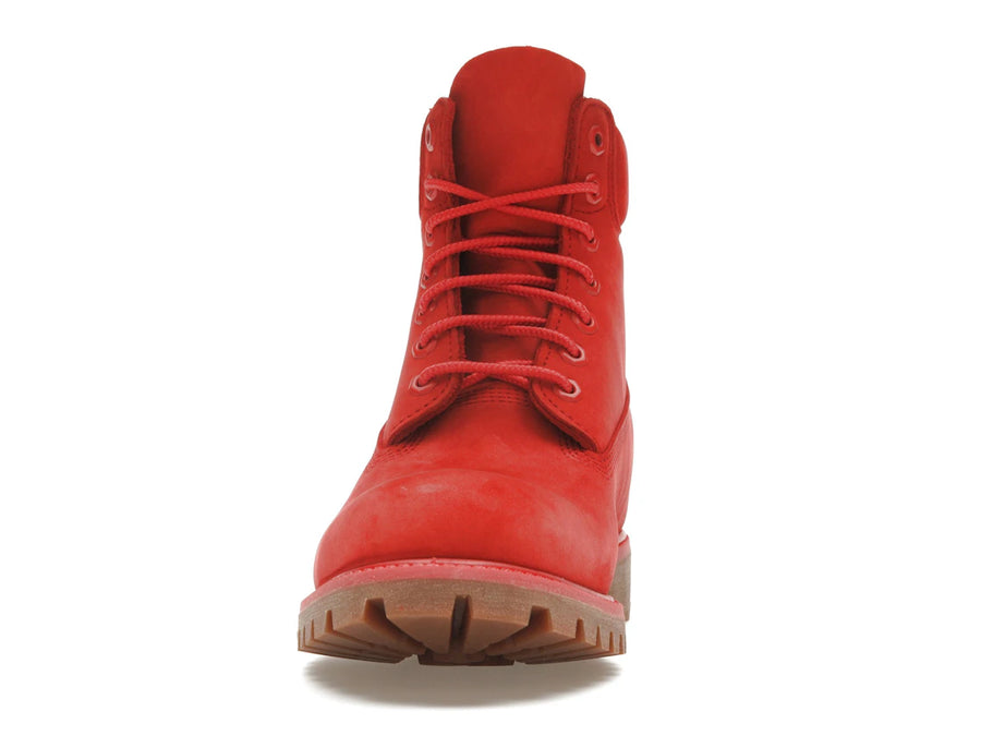 Bottes Timberland Premium imperméables 6" 50e anniversaire, couleur rouge moyen, en nubuck