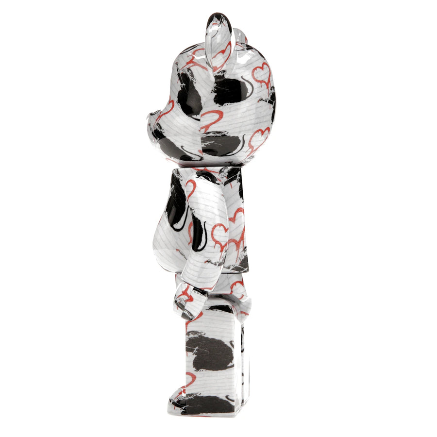 Ensemble Bearbrick Love Rat 100 % et 400 %