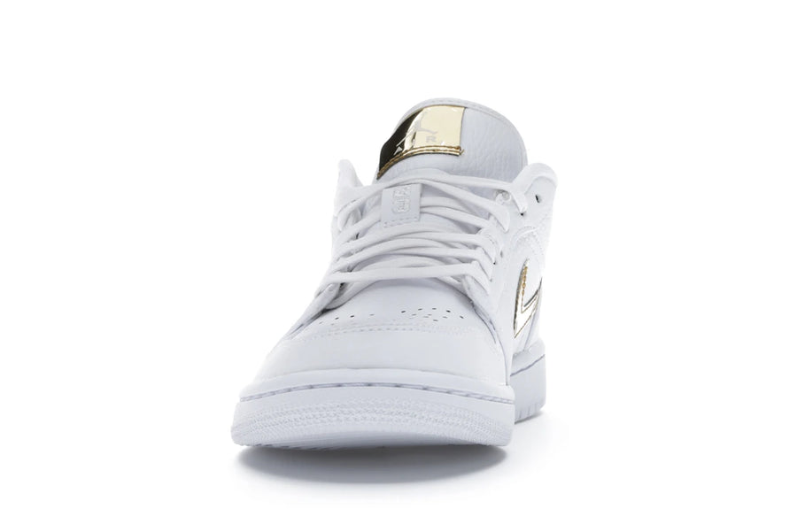 Jordan 1 Low Blanc Or Métallisé (Femme)