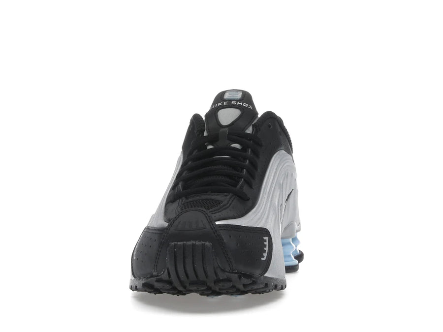 Nike Shox R4 Argent métallisé Noir Bleu psychique