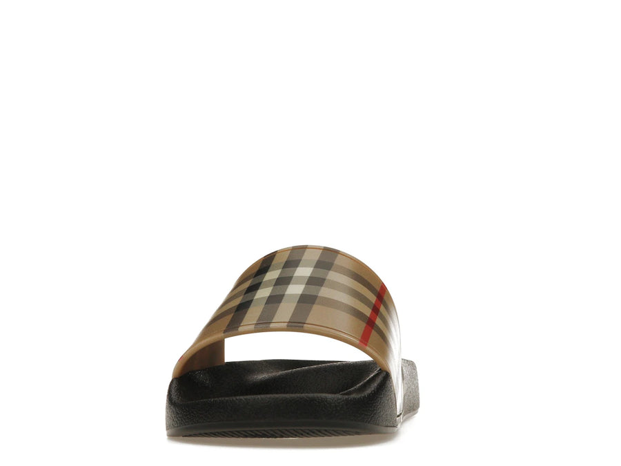 Sandales Burberry à carreaux beige (Femme)
