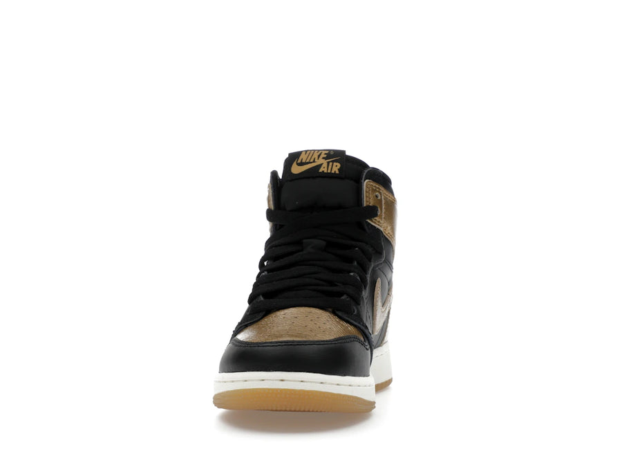 Jordan 1 Retro High OG Noir Or Métallisé (GS)