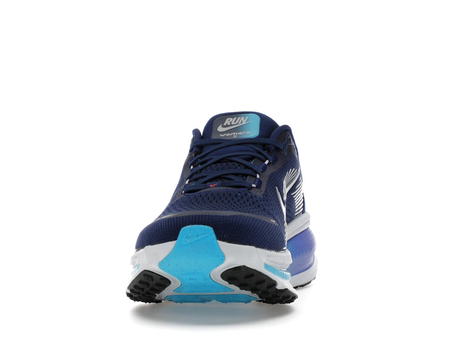 Nike Vomero 18 Blue Void Blue Lightning Bright Crimson Metallic Silver