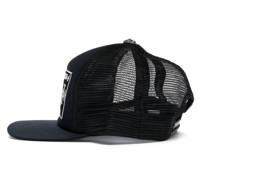 Casquette de camionneur Chrome Hearts CH Las Vegas noire/noire