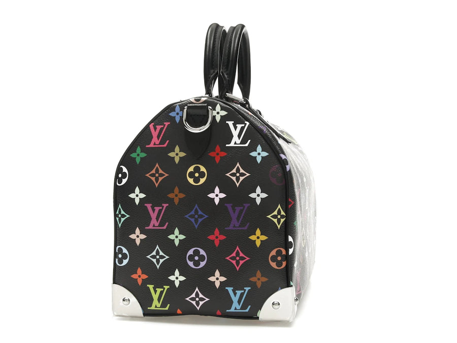 Louis Vuitton x Takashi Murakami Speedy Soft 30 Black Multicolored