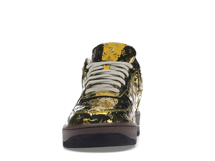 Louis Vuitton Nike Air Force 1 Low By Virgil Abloh Metallic Gold