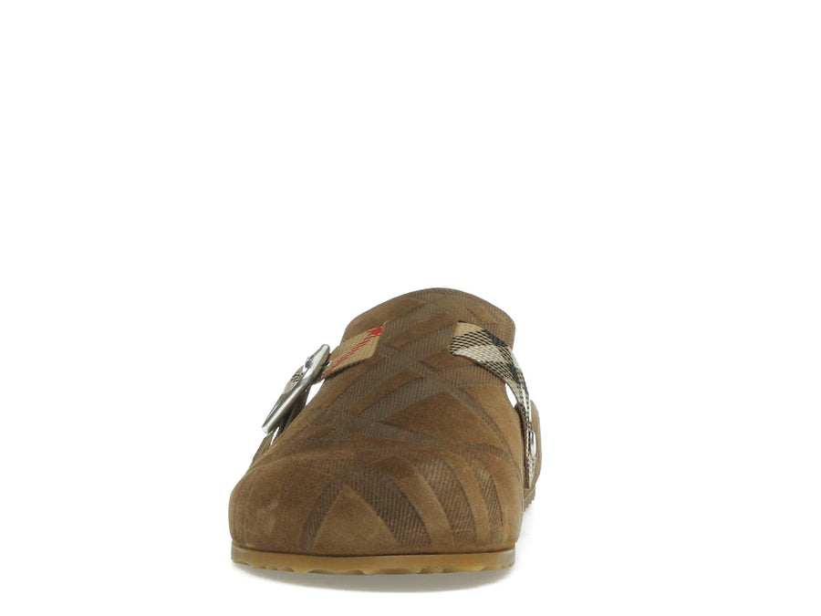 Sabots Burberry Urchin en jute (Femme)