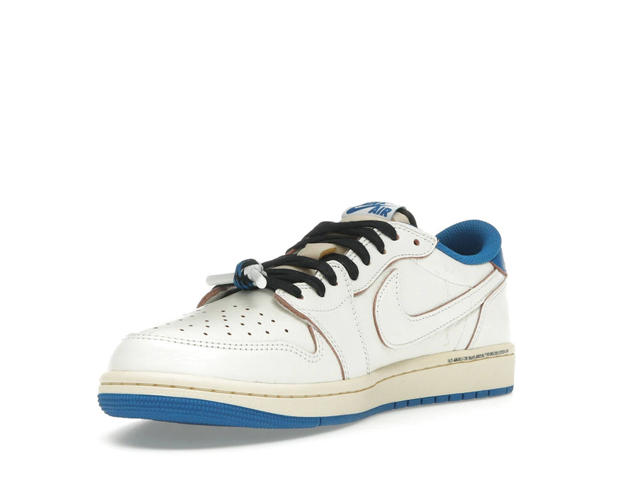 Jordan 1 Retro Low OG SP Fragment x Travis Scott Sail Military Blue