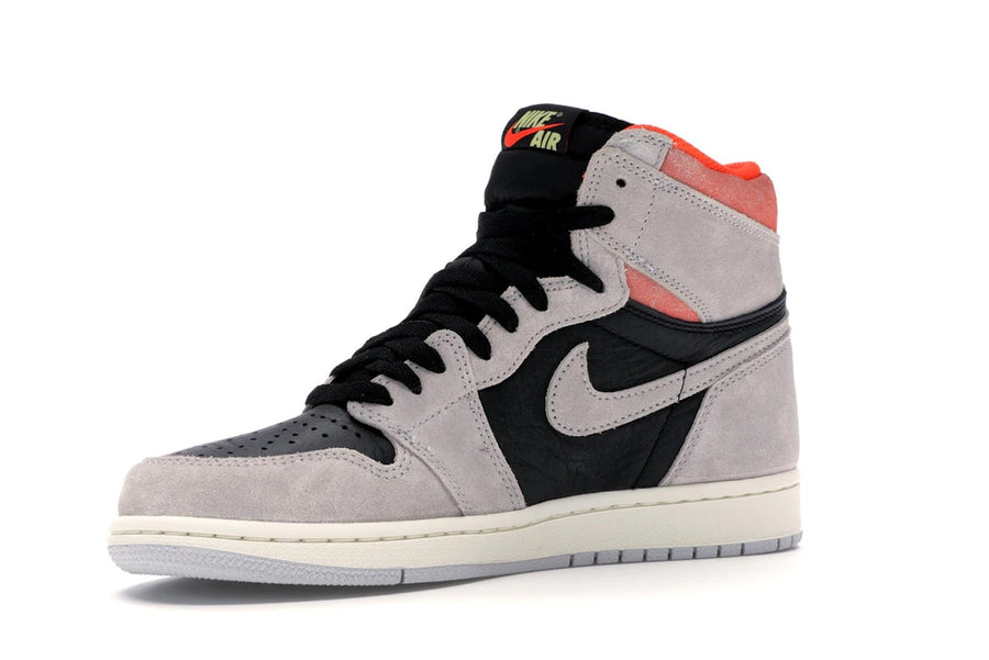 Jordan 1 Retro High Neutral Grey Hyper Crimson