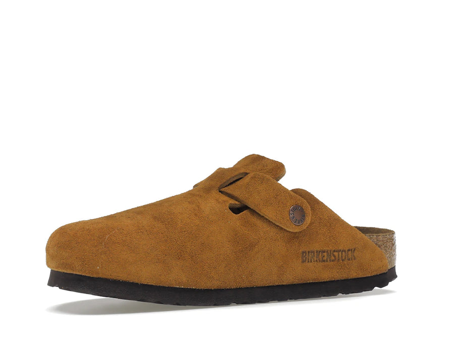 Birkenstock Boston à semelle souple en daim et vison