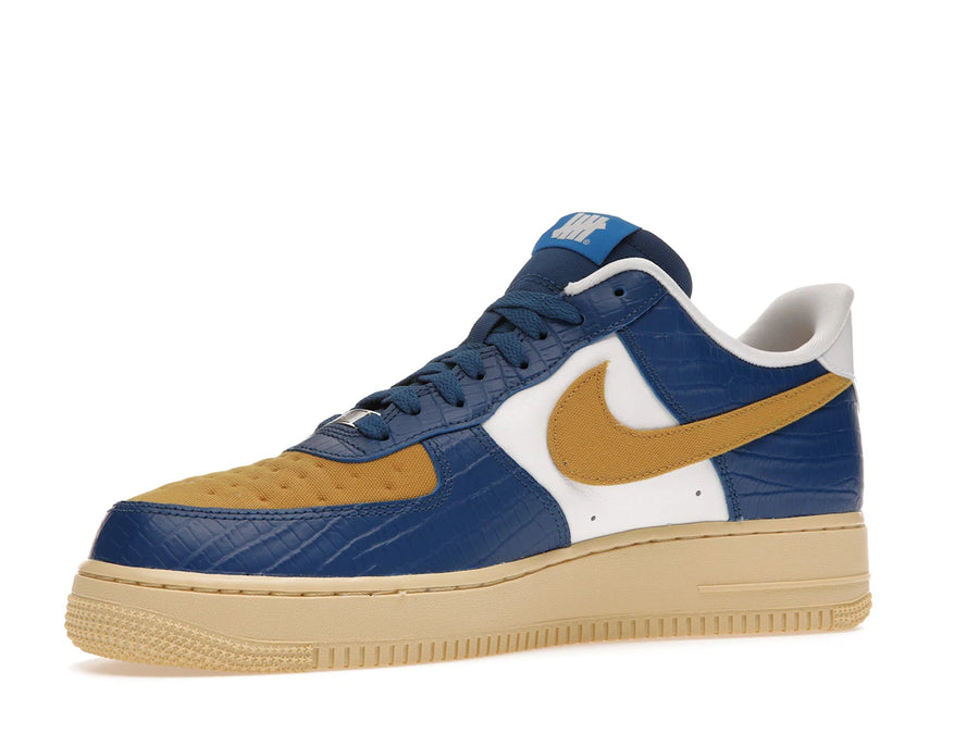 Nike Air Force 1 Low SP Undefeated 5 On It Bleu Jaune Croc